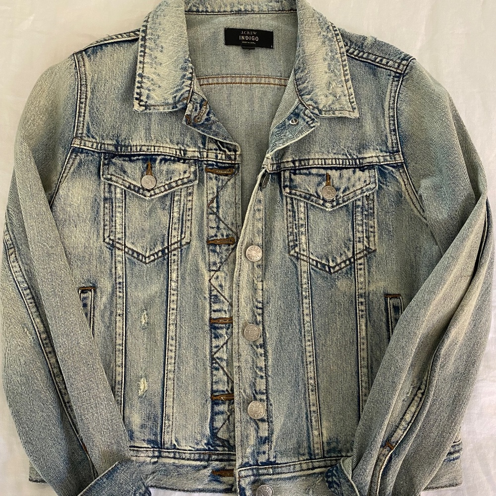 J Crew Indigo Jean Jacket Size M